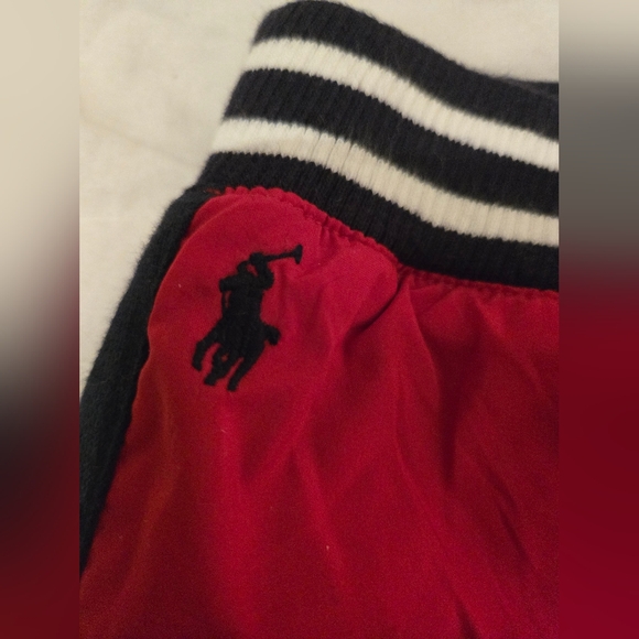 NWT - Ralph Lauren Lined Pants; Size 18M - Red with Navy stripes and lining - Picture 3 of 9